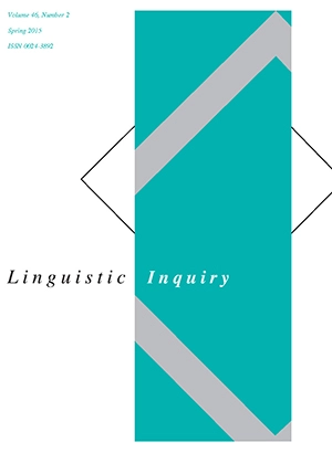 Cover photo of Linguistic Inquiry 46.2