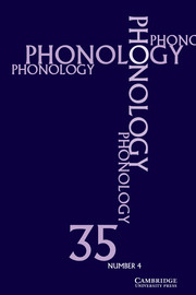 Cover photo of Phonology 35.4