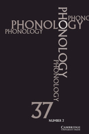 Cover photo of Phonology, vol. 37
